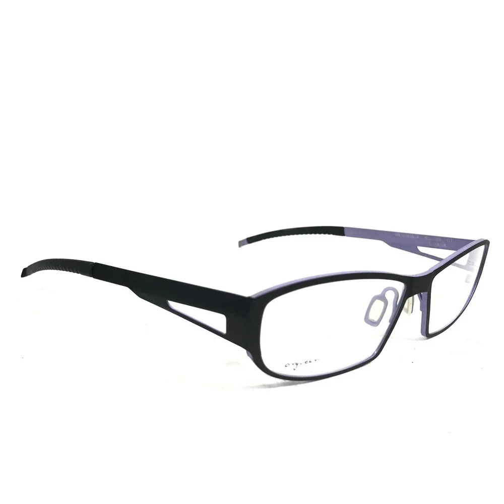 Orgreen Eyeglasses Frames HELLDIVER 117 Black Purple Rectangular 53-15-135